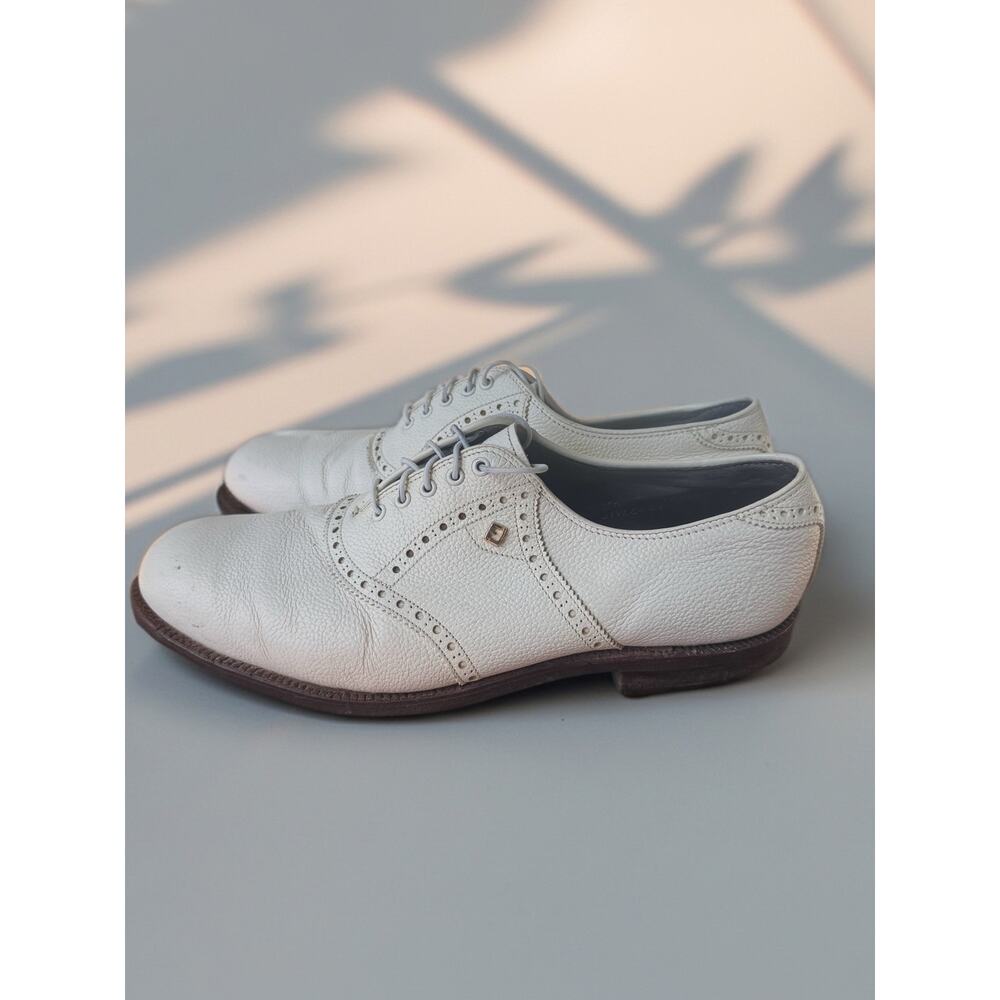 FootJoy Leather Classic/DryJoys Saddle Golf Shoes — Men’s 10.5D